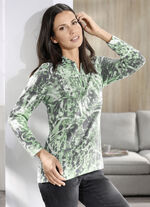 Finstickad tröja GRÖN FLERFÄRG