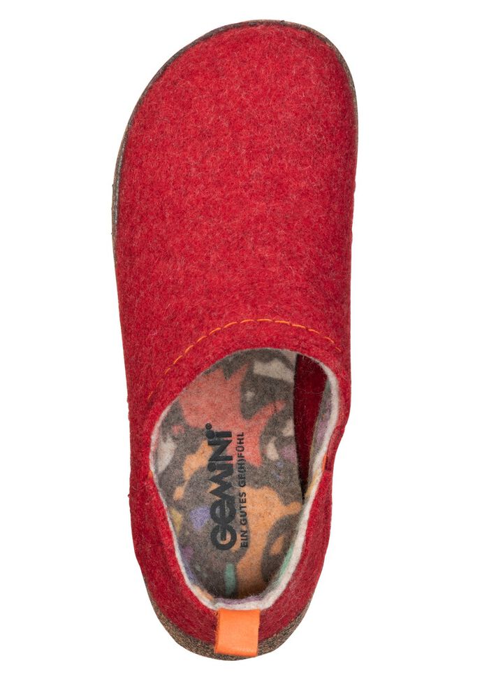 Gemini, bekv&auml;ma damtofflor, bredd G, med uttagbar fotb&auml;dd 