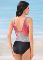 Laurina baddr&auml;kt med rynker och halvkorsett 