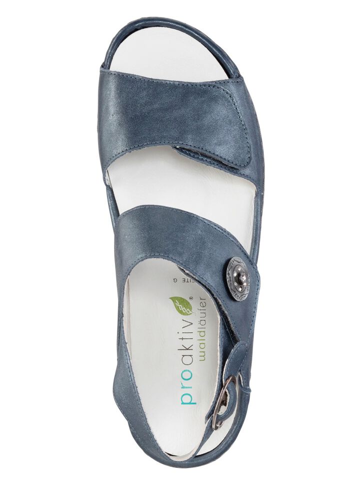 Ranger-sandal med metallsmycken med strass ST&Aring;LBL&Aring;