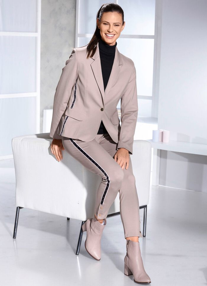 Byxdr&auml;kt av elastisk finjersey 