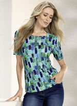 Skjorta med all-over tryck 