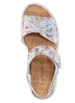 Ranger-sandal gjord av gl&auml;nsande tryckt nubuckl&auml;der 