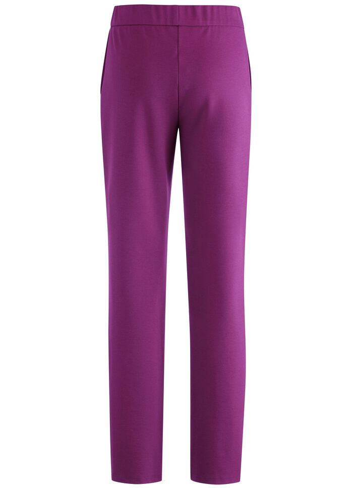 Byxor i bekväm pull-on-stil FUCHSIA