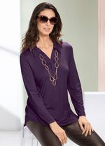 Skjorttunika med upprullade &auml;rmar 