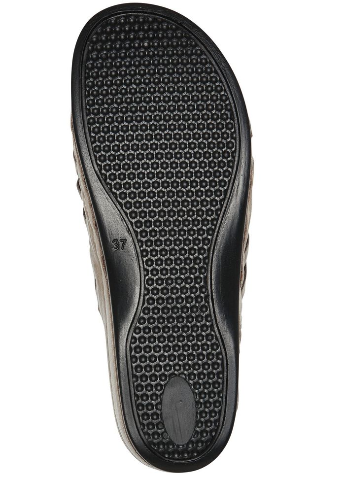 Tvillingskor med luftiga &ouml;ppningar TAUPE