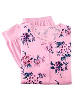 Tv&aring;pack pyjamas, l&aring;ng&auml;rmad och knappsl&aring; 