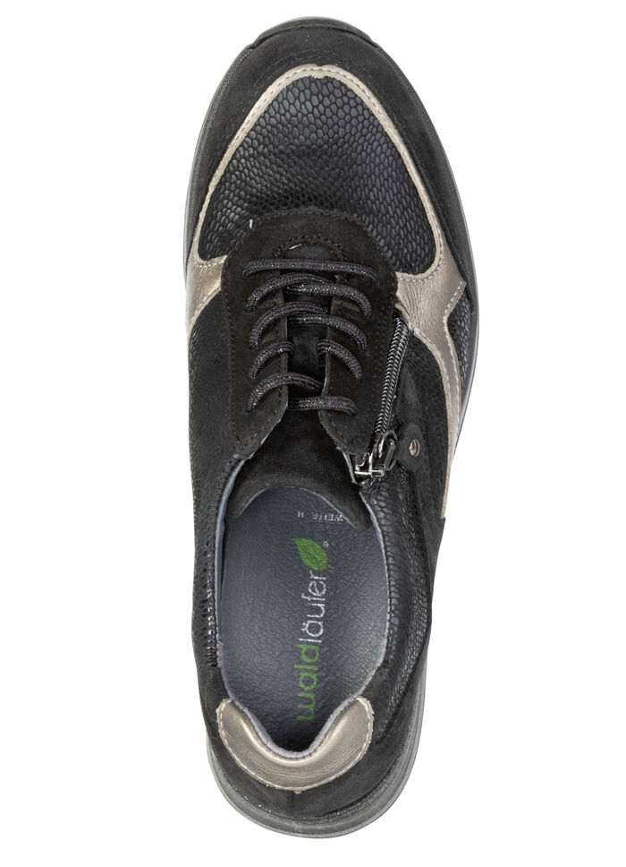Waldläufer, bekväma damsneakers, bredd H, med uttagbar fotbädd, 