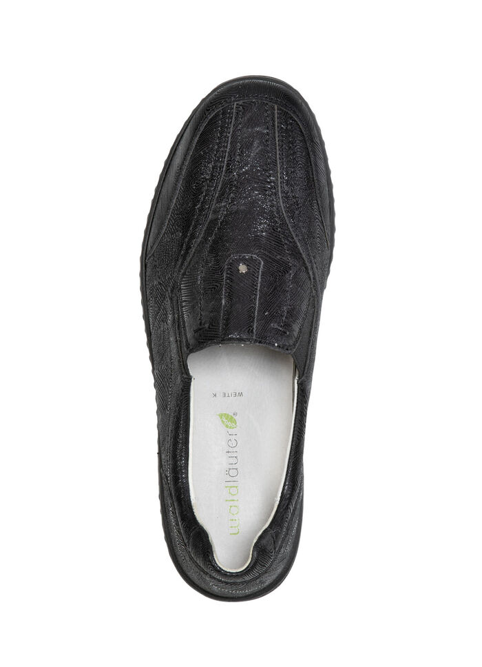 Waldläufer tofflor med avtagbar fotbädd SVART