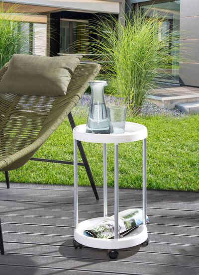 Serveringsvagn  av plast  