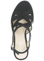 Andrea Conti sandal med kilklack SVART