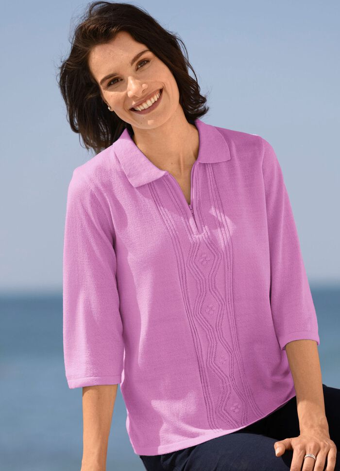 Tr&ouml;ja gjord av fris&eacute;garn ROSENTR&Auml;