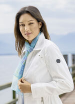 Halsduk med fantasiblommönster 