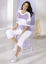 Jeans culottes i 5-ficksform VIT