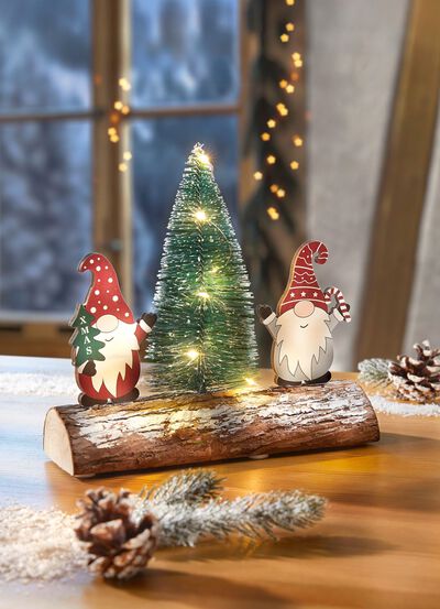 Upplysta juldekorationer 