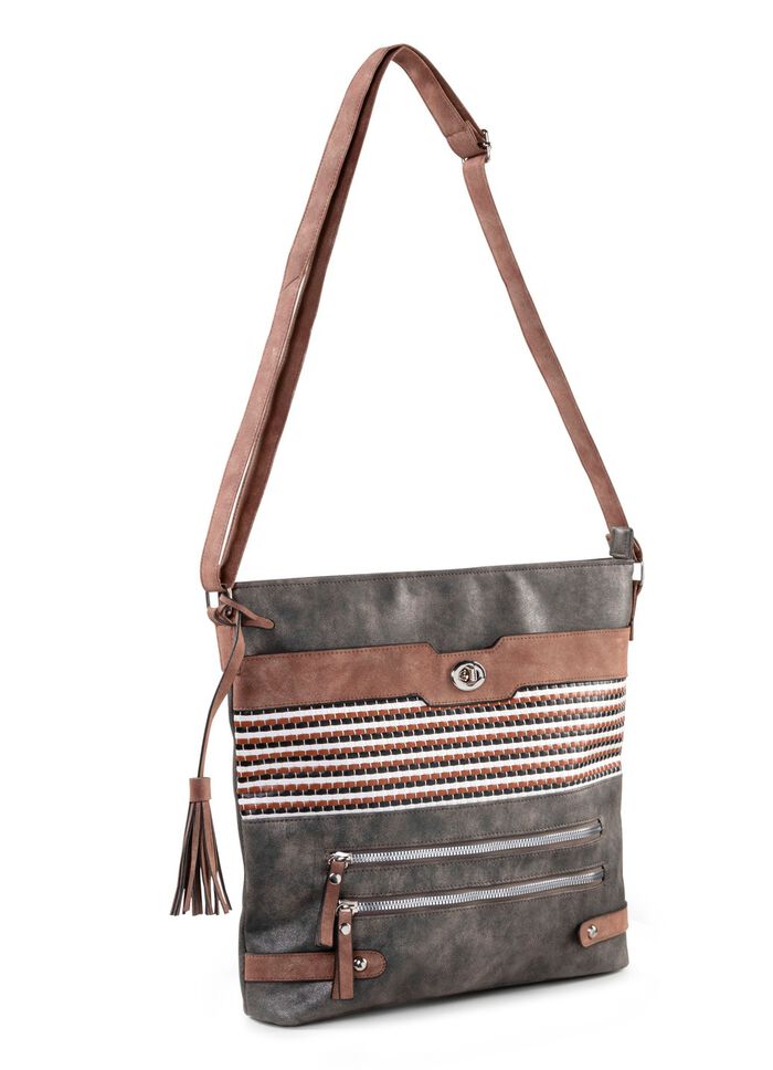 V&auml;ska med delvis glittrande fl&auml;tade detaljer 