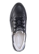 Remonte-sneakers med sn&ouml;rning och skimrande silverf&auml;rgad kontrastkant 