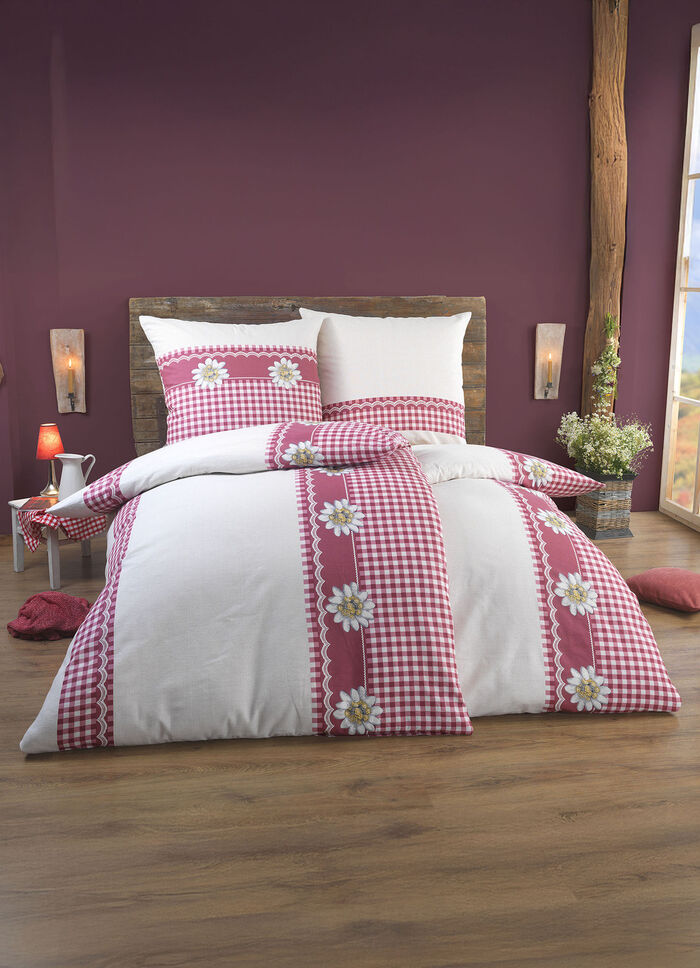 Dubbelsidigt tryckt sängkläderset i lantlig stil