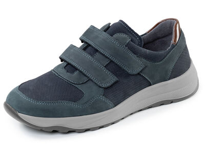 Waldläufer, bekväma herrtofflor, bredd K, med uttagbar fotbädd 