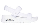 SKECHERS sandal tillverkad av stretchigt textilmaterial VIT