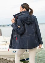 Funktionell jacka med avtagbar huva DUNKELBLAU