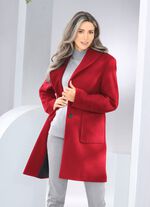 Kort kappa med knappsl&aring; 