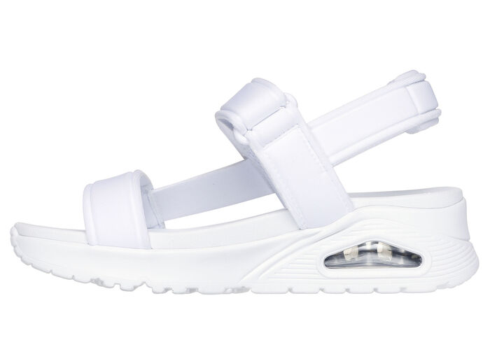 SKECHERS sandal tillverkad av stretchigt textilmaterial VIT