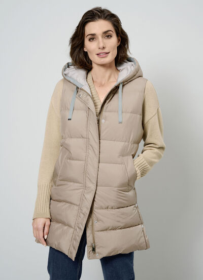 Quiltad v?st med 2-v?gs dragkedja 