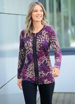 Skjortjacka med praktisk dragkedja 