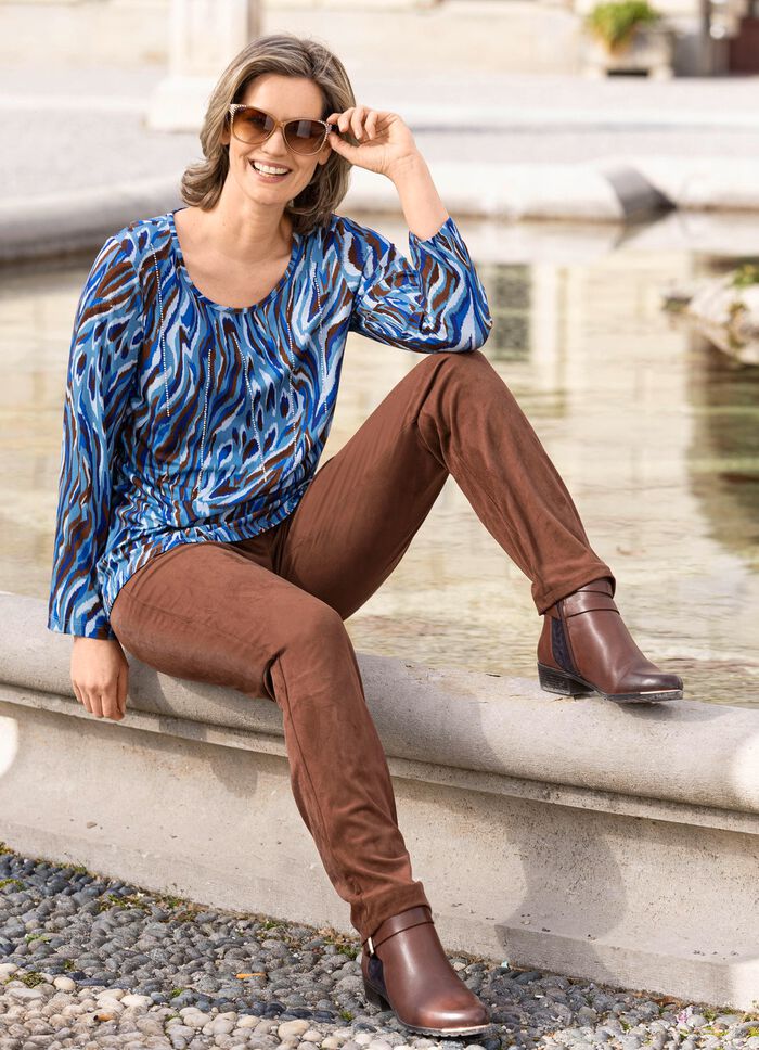 Skjorta med strass framtill 