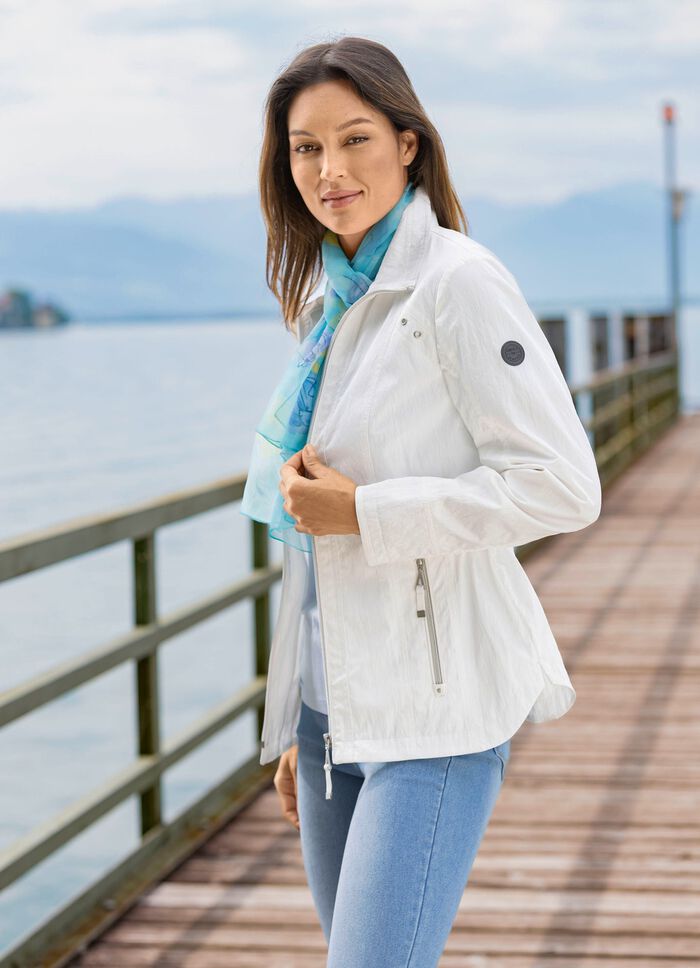 Jacka med fickor med dragkedja 