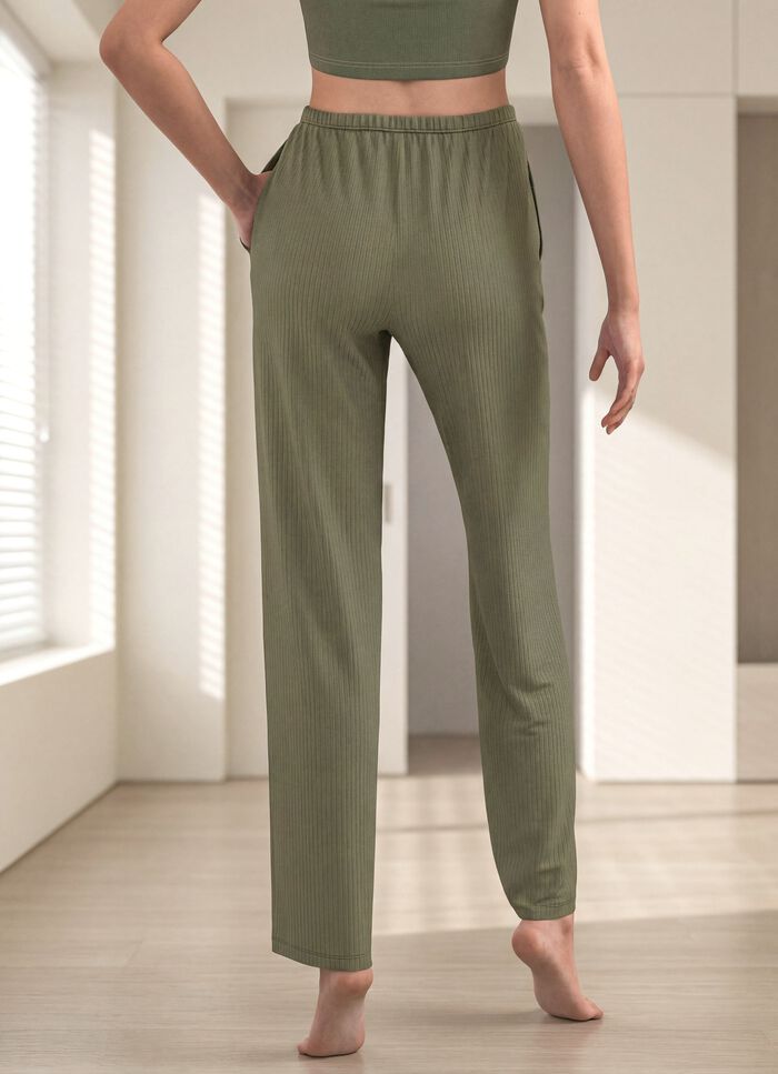 Byxor med helelastisk midja 