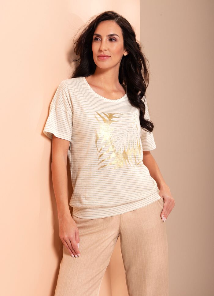 Skjorta med glansgarn 