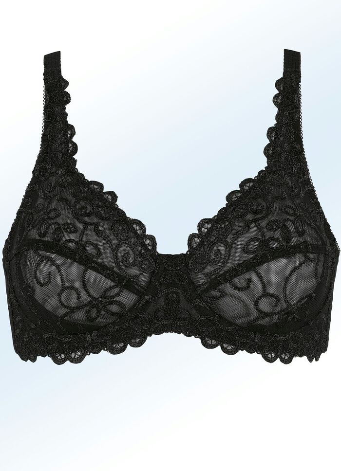Viania bygel-bh med broderad spets 