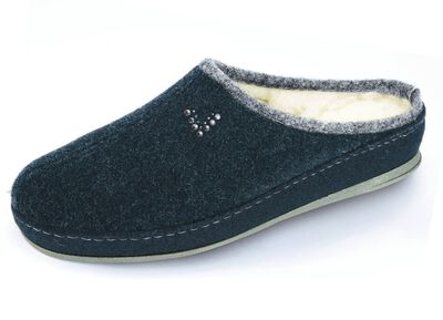 Andningsbara damtofflor, med ny ull 