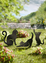 Trädgårdspålar i metall, set om 3 