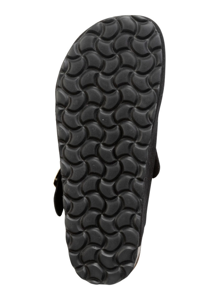 ELENA EDEN träsko med justerbart spänne SVART