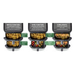 Digital varmluftsfritös med dubbel kammare “FryUP” VIT