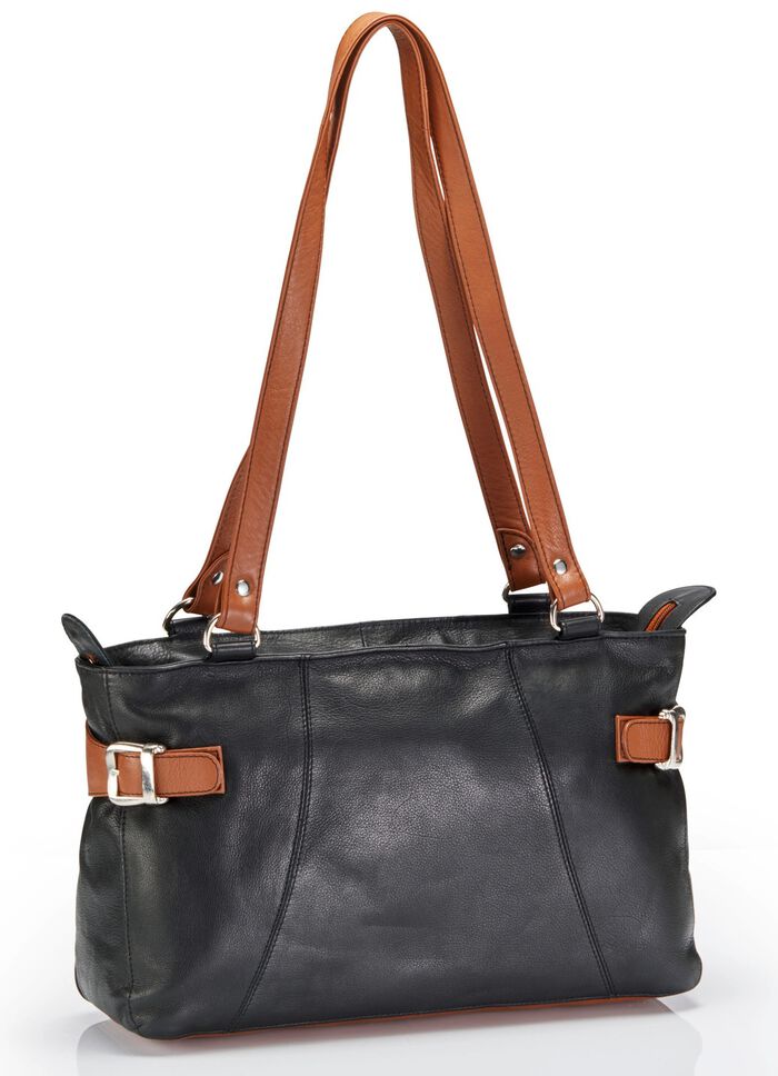 Laurina, v&auml;ska, dam, tillverkad av l&auml;der SVART