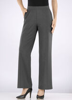 Byxor i trendig vidd ANTHRAZIT MELIERT