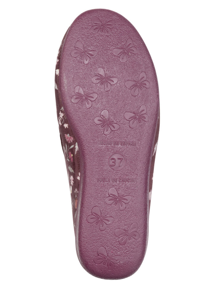 Klassiska damtofflor med resårband BORDEAUX