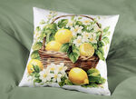 Lemon kuddfodral med dragkedja 