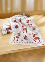 K&ouml;kshanddukar, &auml;lg- och ekorremotiv, set om 3 