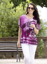 Tunika med blommigt tryck 