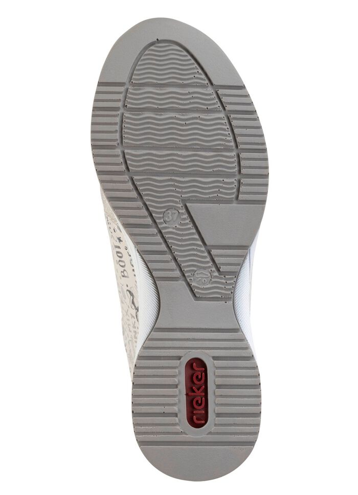 Rieker sneakers med sn&ouml;rning av tryckt syntetmaterial 