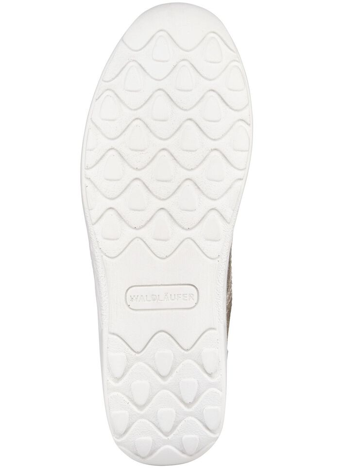 Waldl&auml;ufer, bekv&auml;ma damskor med sn&ouml;rning, bredd H, sula med rullfunktion CHAMPAGNE