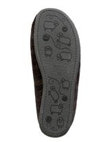 Textiltofflor med avtagbar fotb&auml;dd 