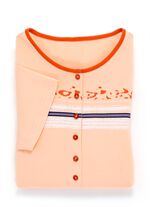 Tv&aring; paket nattlinnen med placerat tryck framtill 