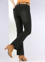 Jeans med l&auml;tt utsv&auml;ngda ben 