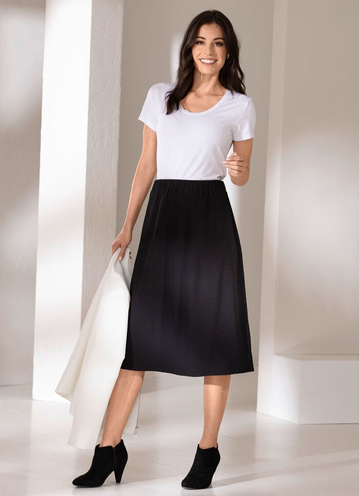 kjol i bekv&auml;m slip-on-stil 